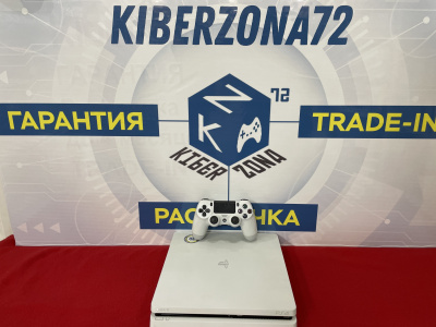 Игровая приставка Playstation 4 Slim White 500gb CUH-2100 б\у от магазина Kiberzona72
