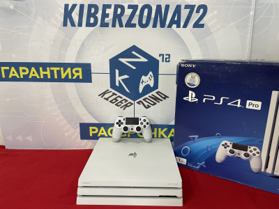 Игровая приставка Playstation 4 Pro Белая ( PS4 Pro ) 1 TB CUH 7100 б\у от магазина Kiberzona72