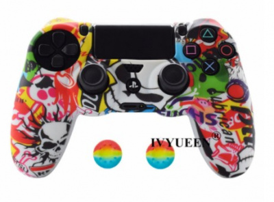 Чехол для геймпада силиконовый Dualshock 4 Стикер бомба ( Sticker Bomb ) от магазина Kiberzona72