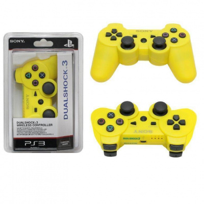 Беспроводной геймпад для PS3 джойстик Playstation 3 ( Совместимый ) Желтый от магазина Kiberzona72