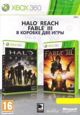 Halo Reach Fable 3 для Xbox 360 анг. б\у ( множ.царап. устанавливается на 100 )  от магазина Kiberzona72